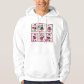 Christmas Silly Goose Vintage Stamps Hoodie (Vorderseite)