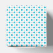 Christmas Silver-Blue Polka Dots Gefälligkeitsbox Geschenkschachtel (Oben)