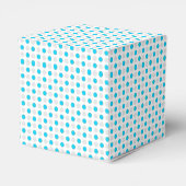 Christmas Silver-Blue Polka Dots Gefälligkeitsbox Geschenkschachtel (Rückseite)