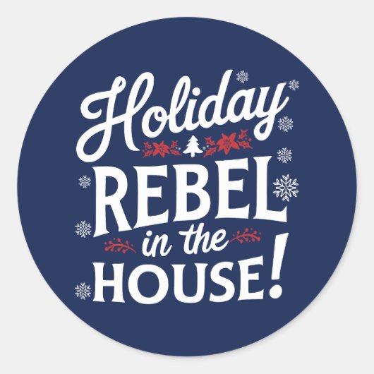 Christmas | Silvesteraufkleber Runder Aufkleber (Vorderseite)