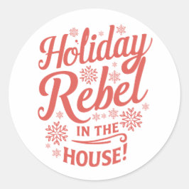 Christmas | Silvesteraufkleber Runder Aufkleber