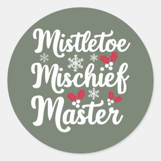 Christmas | Silvesteraufkleber Runder Aufkleber (Vorderseite)