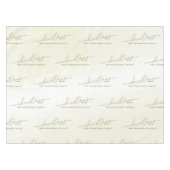 Christmas Simple Gold Calligraphy Script Segings Tischdecke (Vorderseite (Horizontal))