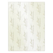 Christmas Simple Gold Calligraphy Script Segings Tischdecke (Vorderseite)