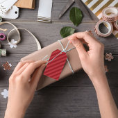 Christmas Simple Holiday Red Calligraphy Script Geschenkanhänger