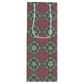 Christmas Simple Minimalistisch Holiday Patten Geschenktüte Für Weinflaschen (Vorderseite)