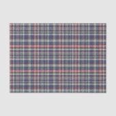 Christmas Simple Niedlich Navy Blue Karierte Muste Seidenpapier (Vorderseite)