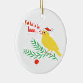 Christmas Singing Canary Keramik Ornament (Rechts)