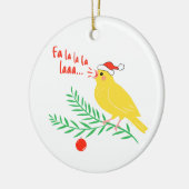 Christmas Singing Canary Keramik Ornament (Links)