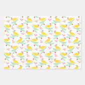 Christmas Singing Canary Pattern Geschenkpapier Set (Vorderseite 2)