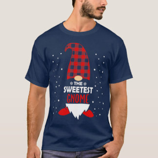 Christmas Sister Gnome Karierte Geschenke T-Shirt