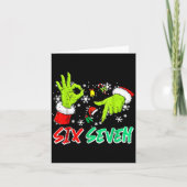 Christmas Six Seven 67 Funny Meme 6 7 Xmas Women M Karte (Vorderseite)