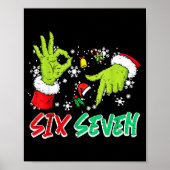 Christmas Six Seven 67 Funny Meme 6 7 Xmas Women M Poster (Vorne)