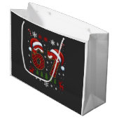 Christmas Six Seven 67 Santa Xmas Gen Alpha Große Geschenktüte (Vorderseite Schrägansicht)