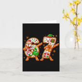 Christmas Six Seven Dabbing Cool Meme 67 Xmas Dab  Karte (Gelbe Blume)