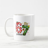 Christmas Six Seven Funny Trendy 6 7 Viral Meme Kaffeetasse (Links)