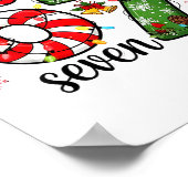 Christmas Six Seven Funny Trendy 6 7 Viral Meme Poster (Ecke)