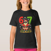 Christmas Six Seven Santa Claus 6 7 Funny Gen Z  T-Shirt (Vorderseite)