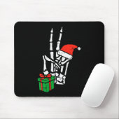 Christmas Skeleton Hand Peace Cket Xmas Men Women Mousepad (Mit Mouse)