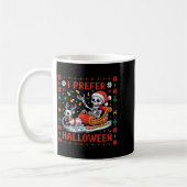 Christmas Skeleton I Prefer Halloween Ugly Christm Kaffeetasse (Links)