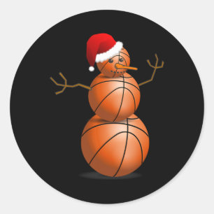 Christmas Sketll Shirt - Sketll Snowman Runder Aufkleber