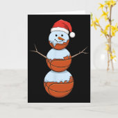 Christmas Sketll Shirt Snowman Sketch Weihnachten Karte (Gelbe Blume)