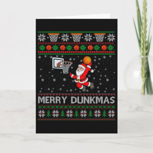 Christmas Sketll Spaß Joke Merry Dunkmas Karte