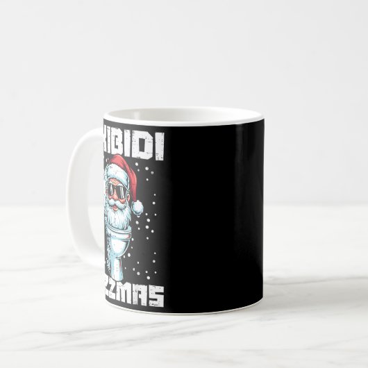 Christmas Skibidi Rizzmas Toilet Xmas Meme Kids Me Kaffeetasse (Vorderseite Links)