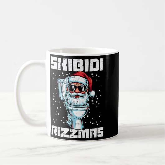 Christmas Skibidi Rizzmas Toilet Xmas Meme Kids Me Kaffeetasse (Links)