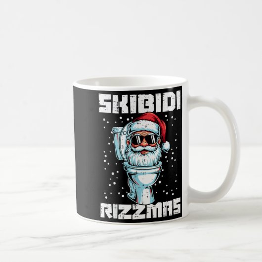 Christmas Skibidi Rizzmas Toilet Xmas Meme Kids Me Kaffeetasse (Rechts)
