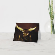 Christmas Skull Lights card