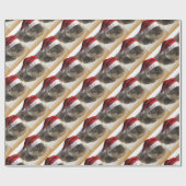 Christmas Sleepy Otter Geschenkpapier (Flach)