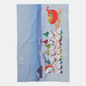 Christmas Sleigh Geschirrtuch (Vertikal)