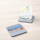 Christmas Sleigh Getränkeuntersetzer (Rechte Seite)