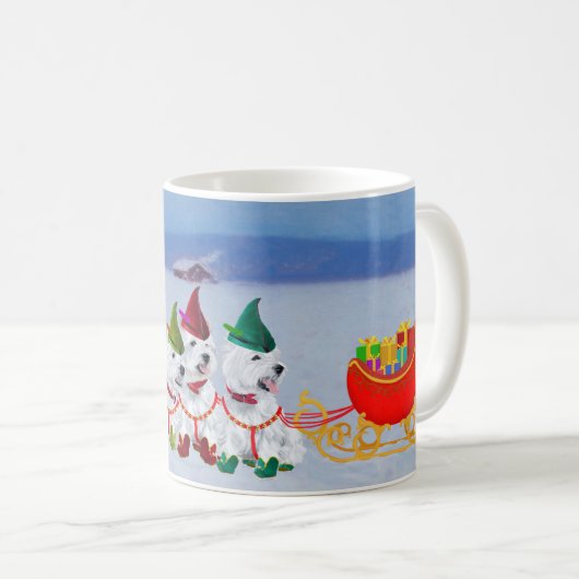 Christmas Sleigh Kaffeetasse (VorderseiteRechts)
