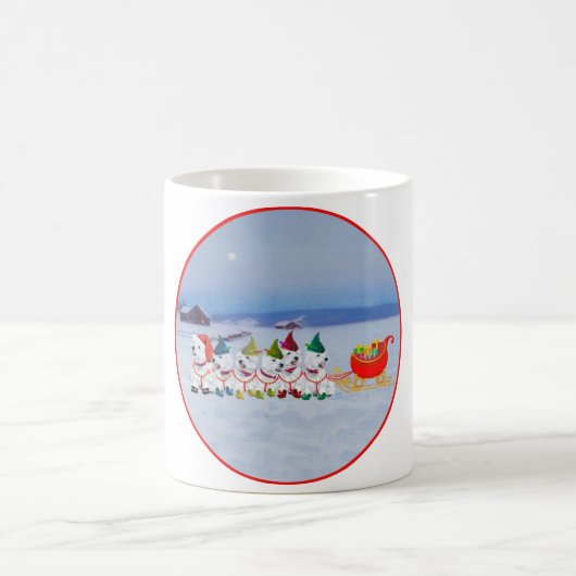 Christmas Sleigh Kaffeetasse (Mittel)