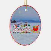 Christmas Sleigh Keramikornament (Rechts)