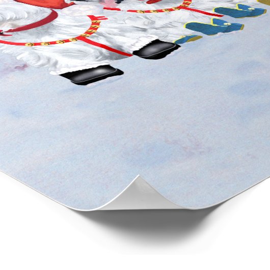 Christmas Sleigh Poster (Ecke)