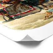 "Christmas Sleigh Ride" Poster (Ecke)