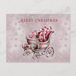 Christmas Sleigh With Gifts Holiday Postkarte