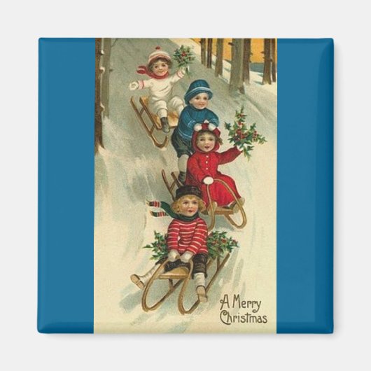 Christmas Sleighing Magnet (Vorne)