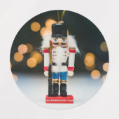 Christmas SlipperyJoe nutcracker figurine ornament Etiketten (Design 2)
