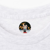 Christmas SlipperyJoe nutcracker figurine ornament Etiketten (Befestigt)