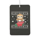 Christmas Sloth Classic T - Shirt Autolufterfrischer (Vorderseite)