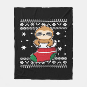 Christmas Sloth Classic T - Shirt Fleecedecke