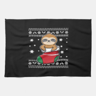 Christmas Sloth Classic T - Shirt Geschirrtuch
