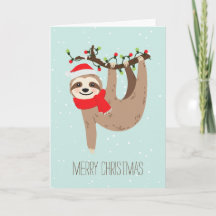 Christmas Sloth Custom Foto