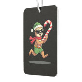 Christmas Sloth Elf Peppermint Candy Cane Shirt Gi Autolufterfrischer (Links)