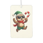 Christmas Sloth Elf Peppermint Candy Cane Shirt Gi Autolufterfrischer (Vorderseite)