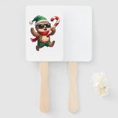 Christmas Sloth Elf Peppermint Candy Cane Shirt Gi Fächer (Vorne und Hinten)